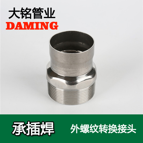 DN40*1-1/2 承插焊接式91久久香蕉国产熟女线看外螺纹转换接头（304 316L）